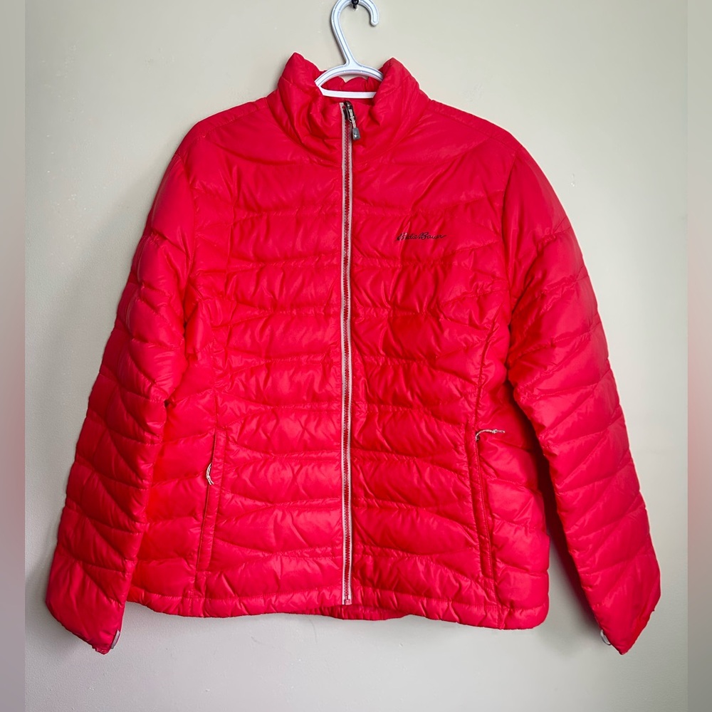 Eddie Bauer Women's Red/ Pink Puffer Jacket XL